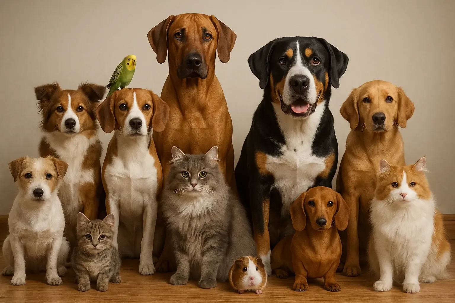 A group of pets